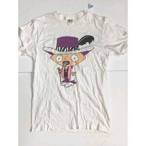 Bay Island Sportswer Graphic White T shirt Family Guy Pimp Stewie (L)